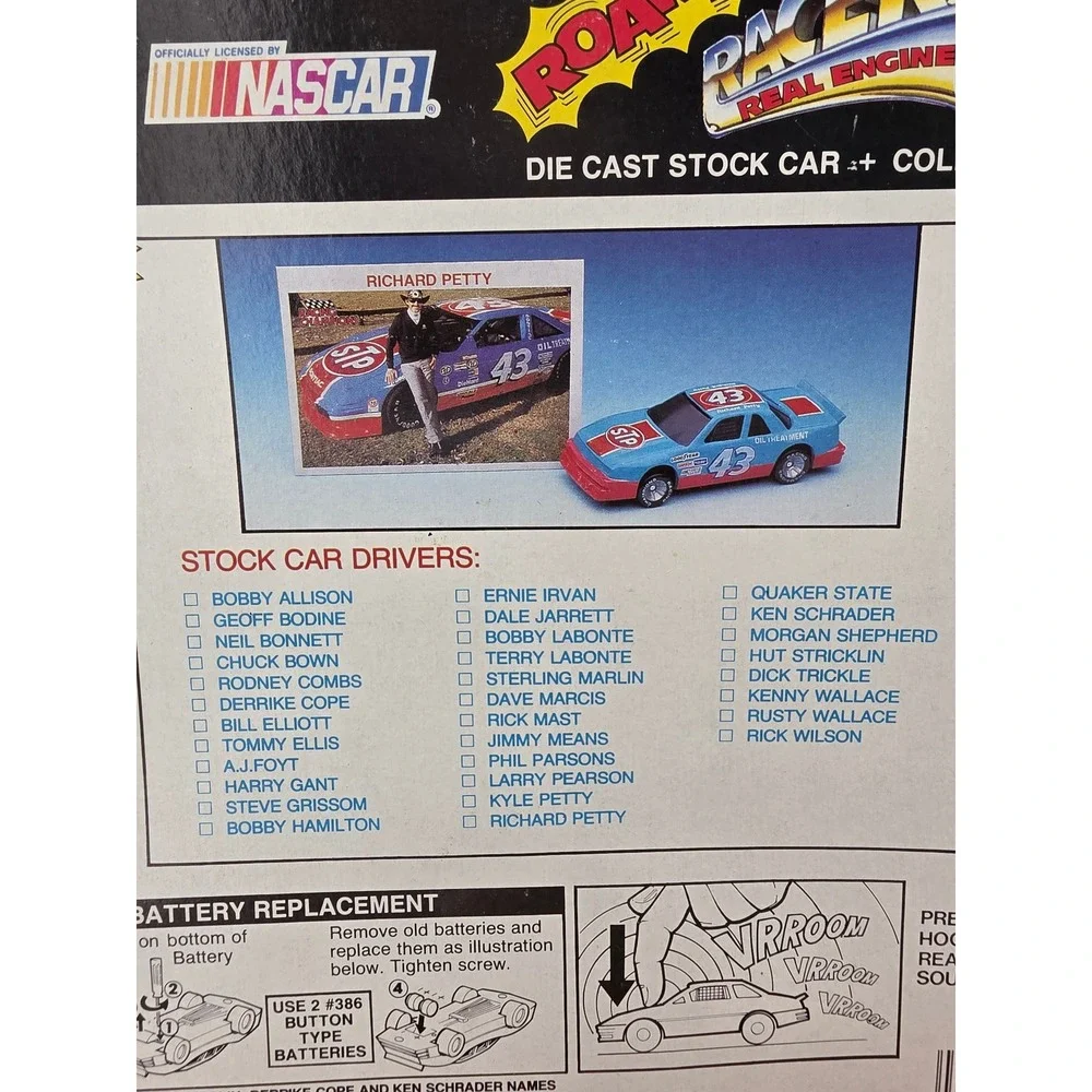 Racing Champions Dale Jarrett 21 Citgo Roaring Racers Sound Die Cast NASCAR 1991